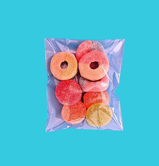 Ring and Fruit Pastel Candy Packet