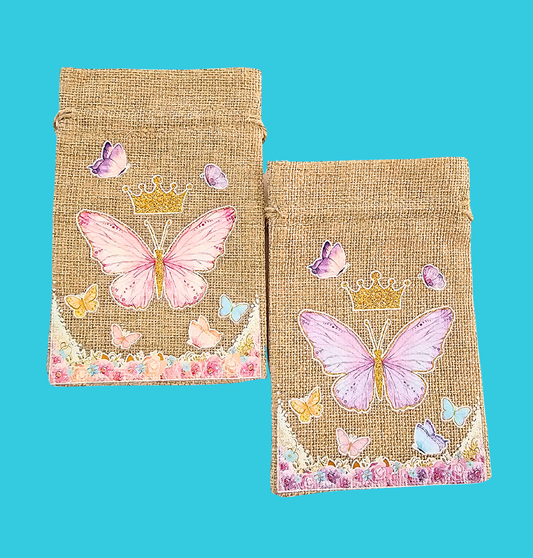 Party Bag-Drawstring-Butterfly/Jungle Animal