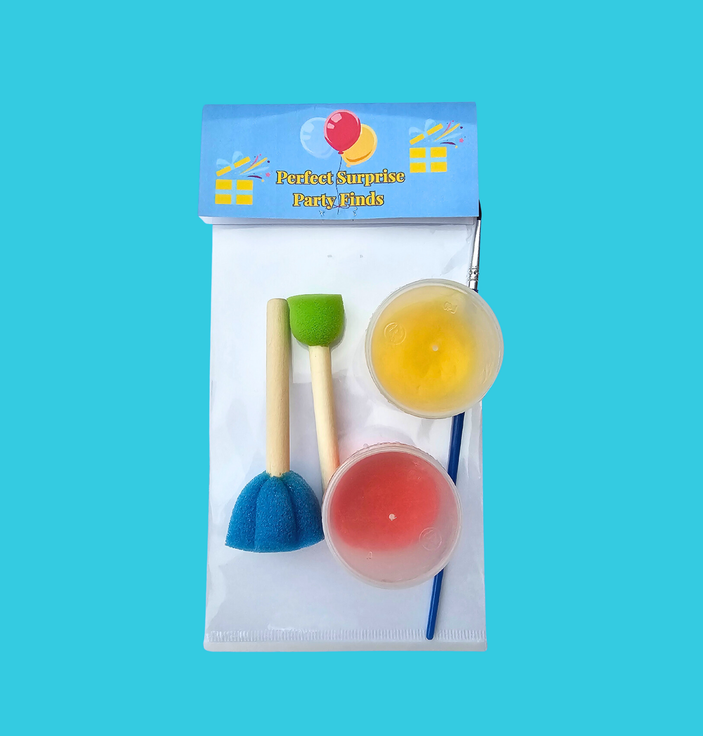 Pre-Packed Sponge Brush & Paint Set